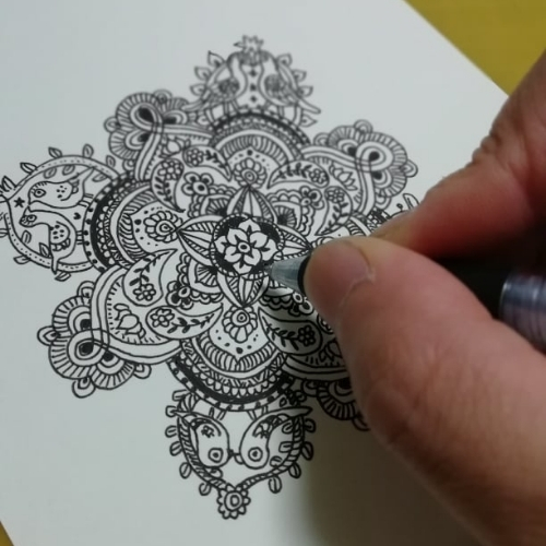 マサラワーラー武田画伯のボールペン画講座＆Mashalディナー | インド 