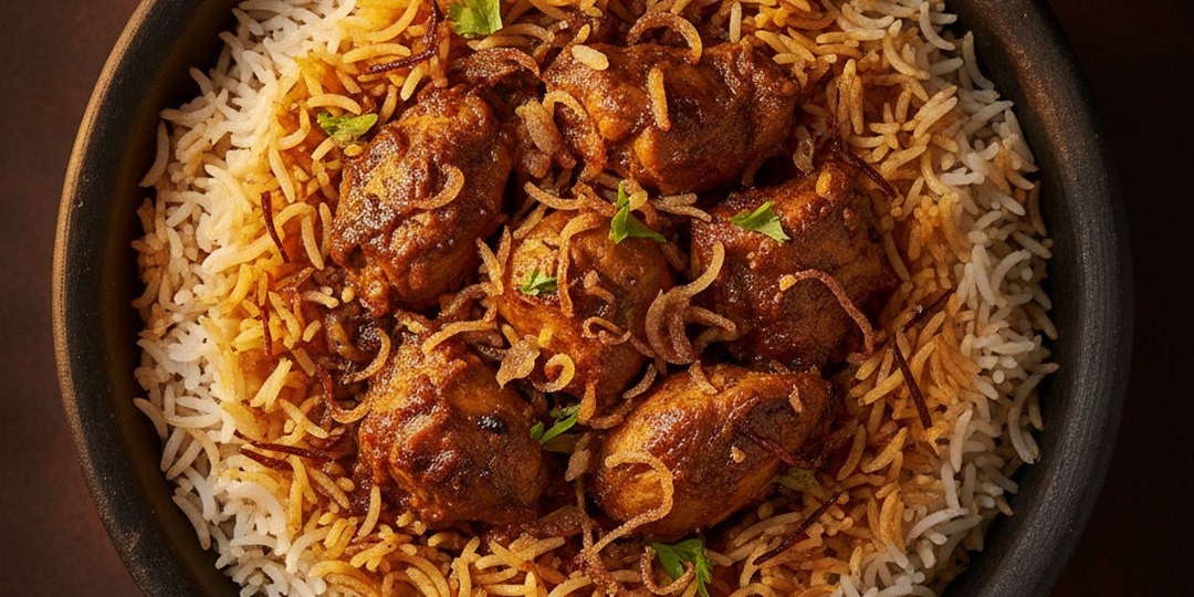 スパイスが香るビリヤニの一皿